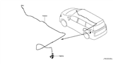 Diagram for 2015 Nissan Quest Fuel Door Release Cable - 78822-1JA0A