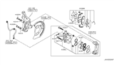 Diagram for Nissan Brake Caliper Piston - 41121-VW001