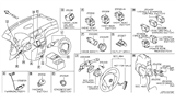 Diagram for Nissan Rogue Ignition Switch - 25145-1KA0A