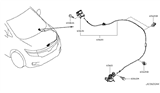 Diagram for 2014 Nissan Quest Hood Cable - 65621-1JA0A