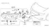 Diagram for Nissan Headlight Cover - 26033-WL000