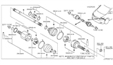 Diagram for 2014 Nissan Quest Axle Shaft - 39101-1JA0C