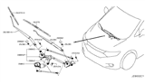 Diagram for 2014 Nissan Quest Wiper Arm - 28881-1JA0B