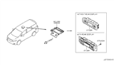 Diagram for 2014 Nissan Quest A/C Switch - 27511-1JB0A