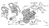 Diagram for 2020 Nissan Pathfinder Thermostat - 21200-9HP0A
