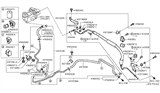 Diagram for 2014 Nissan Quest Power Steering Hose - 49725-1JA5A
