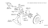 Diagram for 2012 Nissan Quest Steering Knuckle - 40014-1JA0A