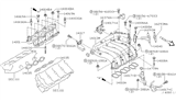 Diagram for Nissan Maxima Throttle Body Gasket - 16175-2Y000