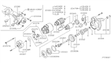Diagram for Nissan Maxima Starter Brush - 23378-52F10