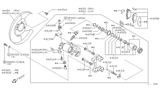Diagram for 2000 Nissan Maxima Brake Caliper Repair Kit - 44001-31U13
