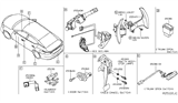 Diagram for 2016 Nissan Maxima Headlight Switch - 25560-3TP1A