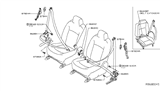 Diagram for 2019 Nissan Maxima Seat Belt - 86885-4RA8B