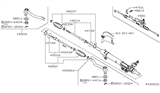Diagram for 2020 Nissan Maxima Rack And Pinion - 49001-4RA0A