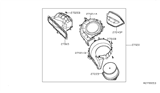 Diagram for 2014 Nissan Maxima Blower Motor - 27200-9DF0C