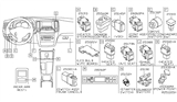 Diagram for Nissan Maxima Hazard Warning Switch - 25290-9N00A