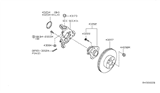 Diagram for Nissan Maxima Wheel Bearing - 43202-JA000