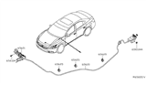 Diagram for 2014 Nissan Maxima Hood Latch - 65601-9N00B