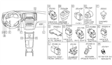 Diagram for 2021 Nissan NV Mirror Switch - 25570-9N01A