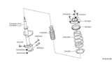 Diagram for 2009 Nissan Maxima Coil Springs - 54010-9N00C