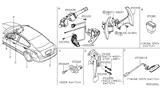 Diagram for Nissan Maxima Dimmer Switch - 25560-9N00B