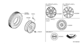 Diagram for 2013 Nissan Maxima Spare Wheel - 40300-9DA1B