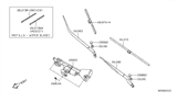Diagram for 2013 Nissan Altima Wiper Arm - 28881-JB10B