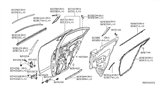 Diagram for Nissan Maxima Door Moldings - 82285-ZX70A