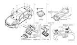 Diagram for Nissan Maxima Car Speakers - 28156-ZX10A
