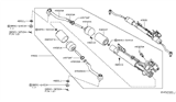 Diagram for Nissan Maxima Steering Gear Box - 49001-9N00B