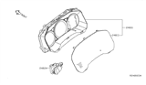 Diagram for Nissan Maxima Tachometer - 24810-9DF0A