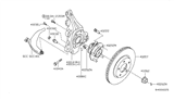 Diagram for 2011 Nissan Maxima Steering Knuckle - 40015-JA00A