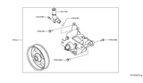 Diagram for Nissan Maxima Power Steering Pump - 49110-ZX70A