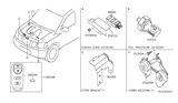 Diagram for 2008 Nissan Armada Transmitter - 28268-8S20A