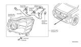 Diagram for 2012 Nissan Armada Headlight - 26010-9GA0B
