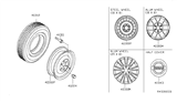 Diagram for 2013 Nissan Armada Spare Wheel - 40300-ZQ31B
