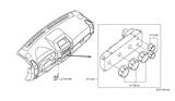 Diagram for 2005 Nissan Armada Blower Control Switches - 27500-ZC300
