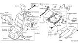 Diagram for Nissan Armada Seat Cover - 87356-9GE7D