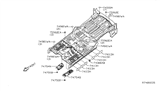 Diagram for 2006 Nissan Titan Exhaust Heat Shield - 74752-7S000
