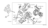Diagram for Nissan Heater Core - 27325-ZQ00A