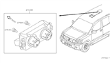 Diagram for 2004 Nissan Armada Blower Control Switches - 27501-ZC100