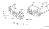 Diagram for 2012 Nissan Armada Grille - 62310-ZQ30A