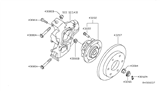 Diagram for 2014 Nissan Armada Wheel Bearing - 43202-ZZ90A