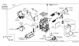 Diagram for 2012 Nissan Versa Evaporator - 27280-1HS0B