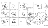 Diagram for 2014 Nissan Versa Note Air Bag Control Module - 98820-3WC9A