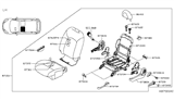 Diagram for 2019 Nissan Versa Note Seat Cover - 87370-9MD4A