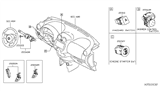 Diagram for 2014 Nissan Versa Note Headlight Switch - 25560-1HA4A
