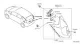 Diagram for 2016 Nissan Versa Note Tail Light - 26550-3WC0A
