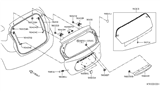 Diagram for Nissan Versa Note Weather Strip - 90830-3WC0A