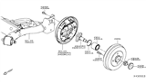 Diagram for Nissan Brake Drum - 43206-1HL0E