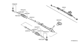 Diagram for 2015 Nissan Versa Note Rack And Pinion - 48001-9MD0A